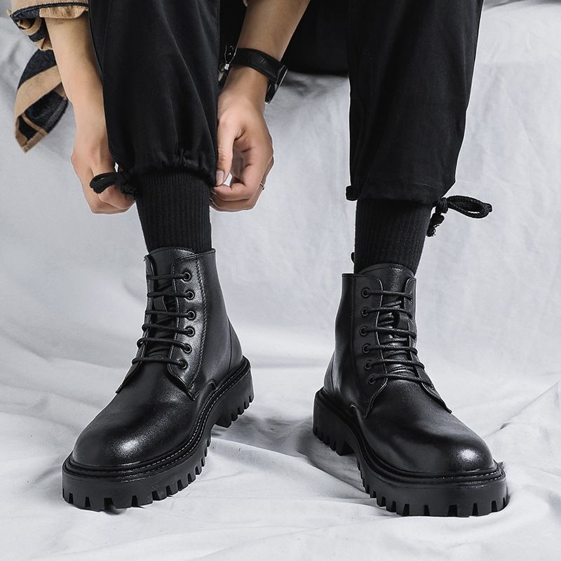 Botas de Cuero para Hombre, Es - Men'S Shoes With Height Increase reseña y precio